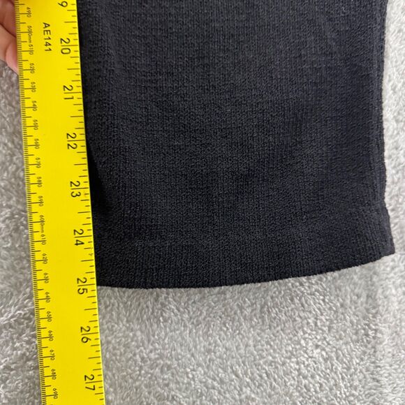 VTG Roberta Pinto Pants Womens S Black Knit High Rise PullOn Elastic Waist Comfy - Picture 9 of 12